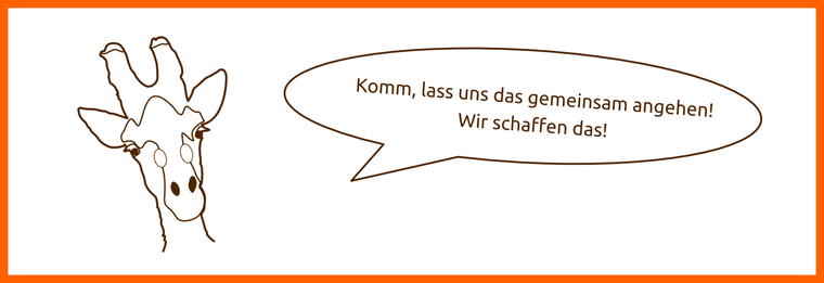 Giraffe von Erfolg beginnt im Kopf